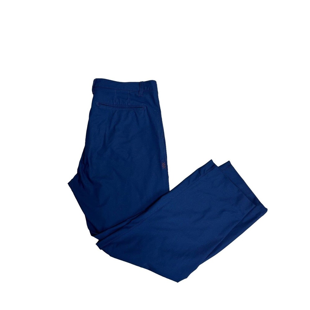 Rhone Athleisure Performance Chino Comfort Commuter Blue Pants Mens 33x35 - Picture 4 of 13